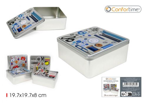 Estojo De Costura Em Metal Confortime — referência BY03030178233