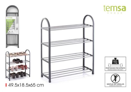 Sapateira Metal 4 Pisos Temsa — vista 1