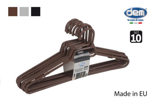 Set 10 Perchas Plast. 38x17.5cm Colores — referência 84013C10