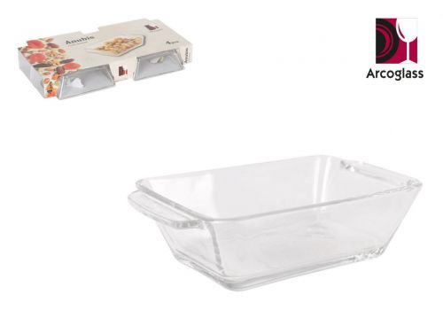 Conjunto De 4 Tigelas Retangulares De Vidro 11x75 — referência 663000BK