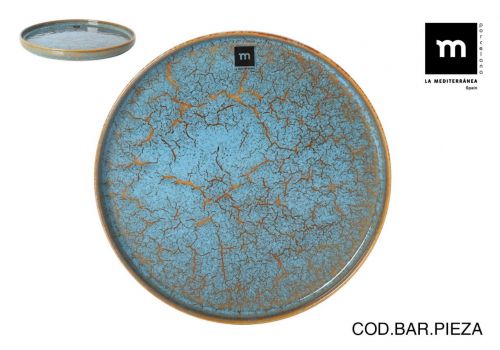 720e105bandeja Redonda 26.5x2.6cm Scratch Blue — vista 1