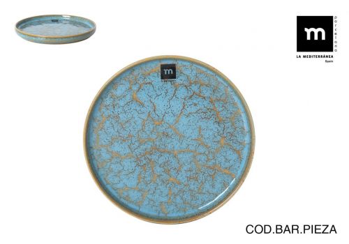 720e107bandeja Redonda 20 X2.3cm Scratch Blue — vista 1