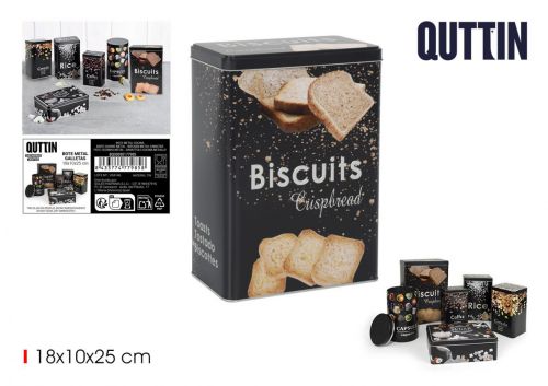 Lata De Metal Para Biscoitos Quttin — vista 1