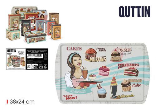 Bandeja De Metal Quttin — vista 1