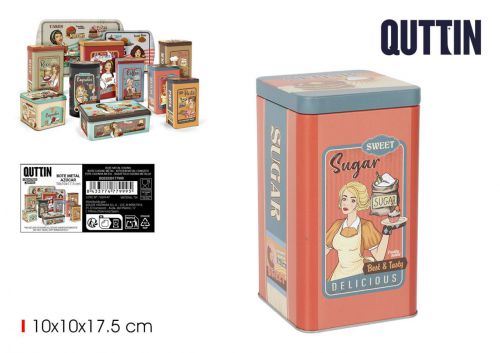 Recipiente Metalico Para Açucar Quttin — referência BQ03030177999