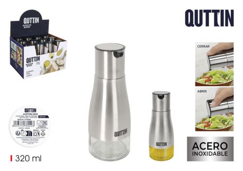 48 Azeiteira Inox 320ml Quttin — referência BQ01011778040