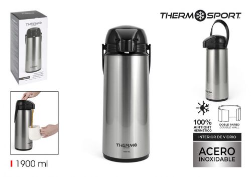 Garrafa Termica Aço Dispensador1.9l Thermosport — referência BY01031277957