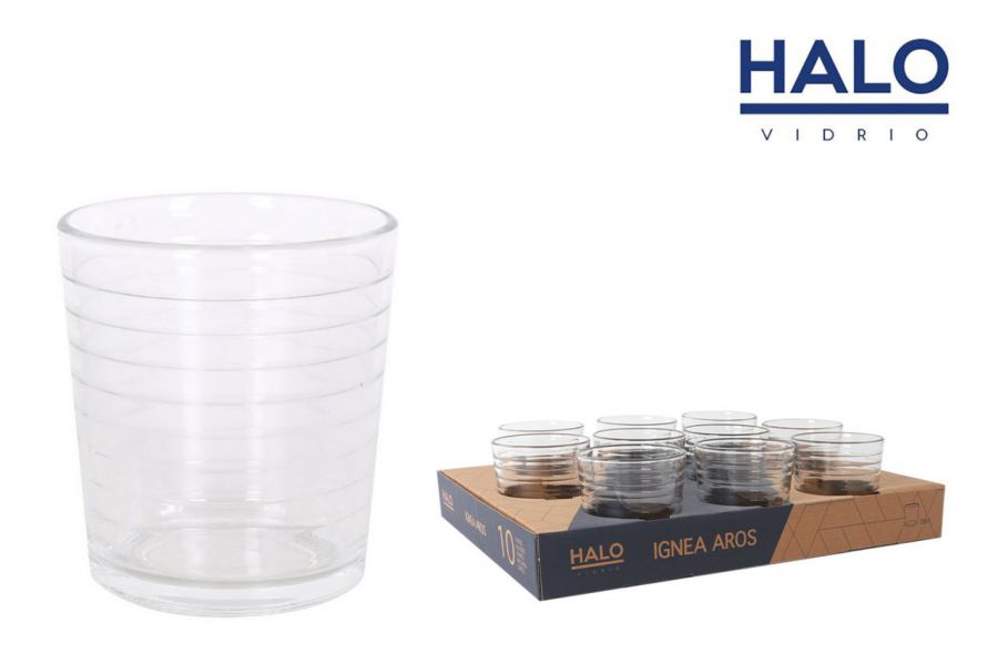 Conjunto 10 Copos 265cl Nela Aros Halo — referência FM-943201BK