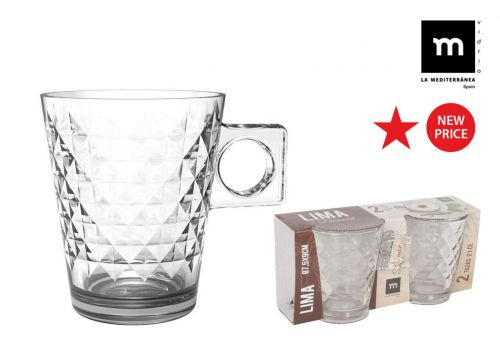 Y Set 2 Tazas Cafe C/Leche 21cl Lima Diamond — referência 829600115