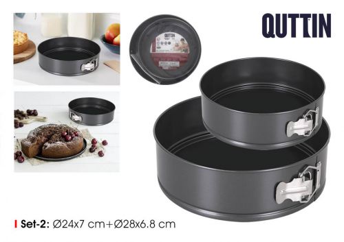 Molde Horno Set2 24x7+28x6.8cm Quttin — referência BQ01042378733
