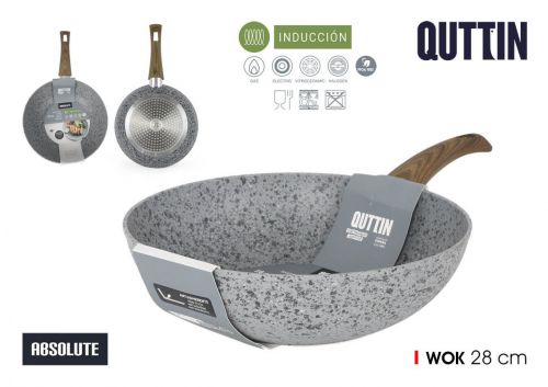 Wok Pan 28cm Quttin — vista 1
