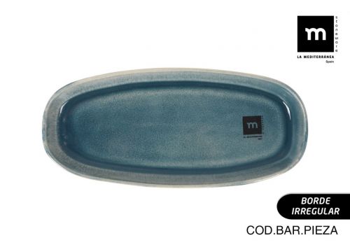 Fuente Oval 25.5x11.7x2.3cm Ocean Blue Md — referência 7470F20