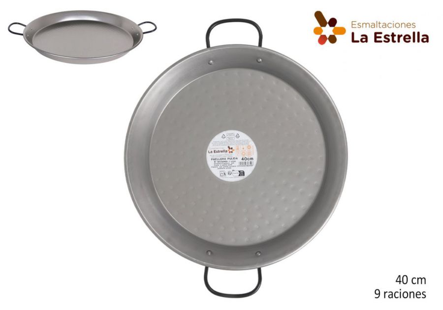 Paella Polida 40cm 9 Porçies