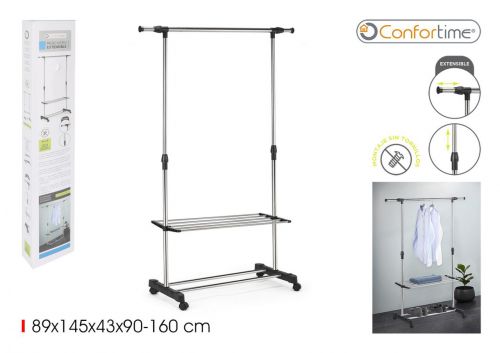 Cabide S/S Extensivel C/Bandeja Confortime — vista 1