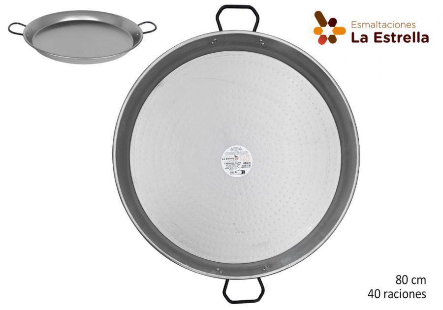 Panela De Paella Polida De 80 Cm 40 Porçies — referência 217800580