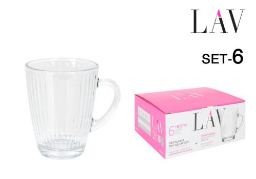Conjunto De 6 Canecas De 300 Ml Com Alça Hestia — vista 1