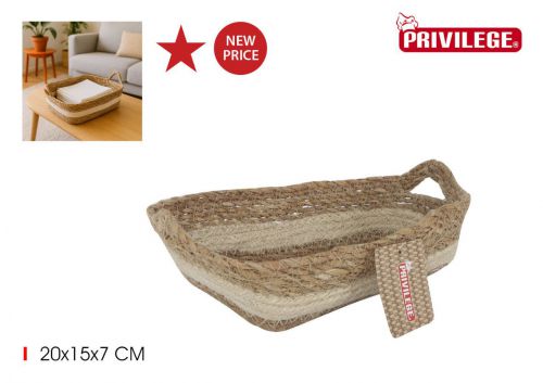 Y Cesta Conica Mimbre Rec.c/Asa 20x15x7cm — referência 36505AY2015