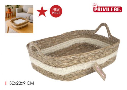 Ycesta Conica Mimbre Rec.c/Asa 30x23x9cmprivil — referência 36505AY3023