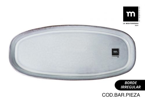 Fuente Oval 32x14.2x2.3cm Black Clay Md — vista 1