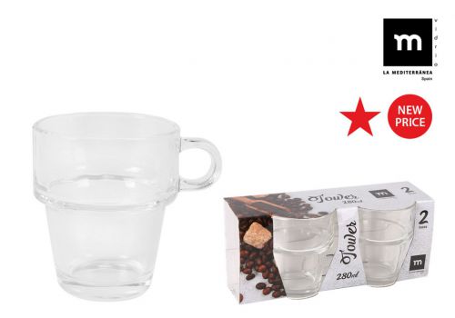 Y Ek Set 2 Tazas Desayuno 240ml Tower Md — vista 1
