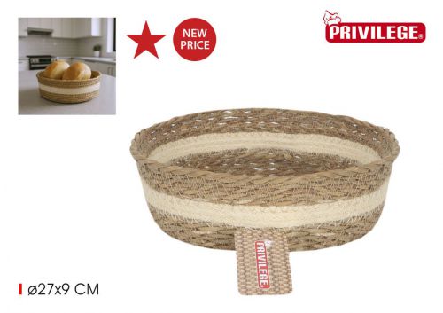 Y Cesta Conica Mimbre Red  22x8cm Privilege — referência 36504CYR22