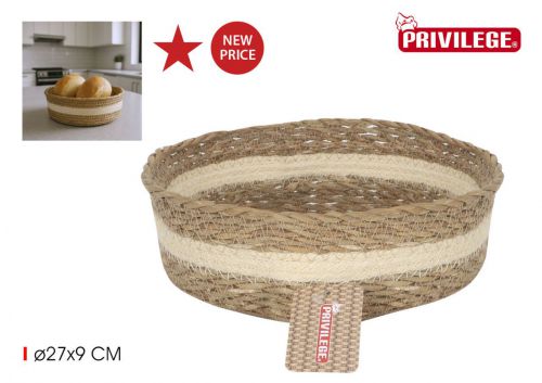 Y Cesta Conica Mimbre Red  27x9cm Privilege