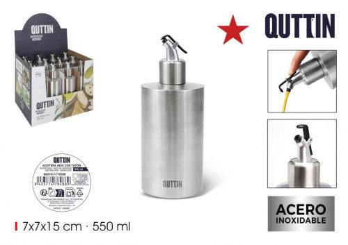 48 Galheteiro Inox 550ml C/Tampa Quttin — vista 1
