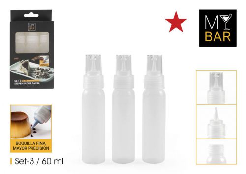 Set3 Dispensador De Molho Quttin Bar — vista 1