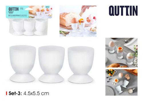Set3 Copos De Plastico Para Ovos Quttin — vista 1