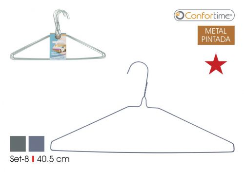Cabides De Metal Plastificado Confortime — referência BY01032078301