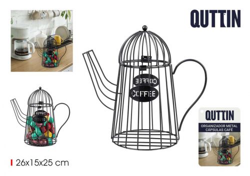 Organizador De Capsulas De Cafe Em Metal Quttin — referência BY01011078502