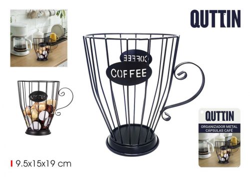 Organizador De Capsulas De Cafe Em Metal Quttin — referência BY01011078503