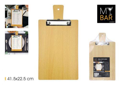 Quadro De Menu Com Clip My Bar