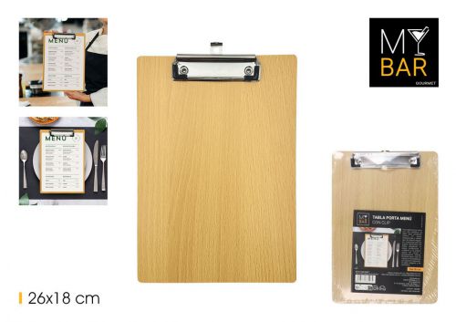 Quadro De Menu Com Clip My Bar