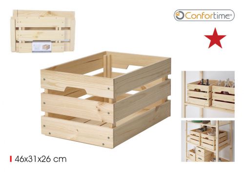 Caixa De Madeira Empilhavel Confortime — referência BY05020878496