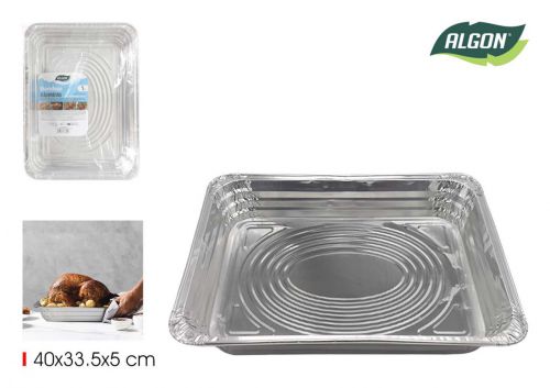 Bandeja Rectangular Aluminio Algon — vista 1