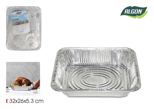 Bandeja Rectangular Aluminio Algon