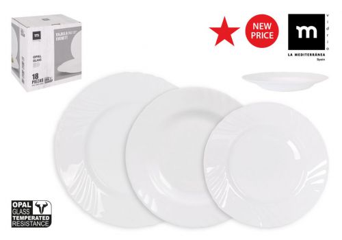 Conjunto De Jantar Everett Md 18 Peças Vermelh — vista 1