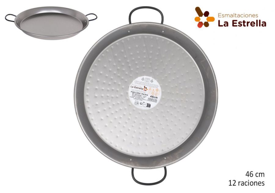 Panela De Paella Polida 46 Cm 12 Porçies — referência 217800546