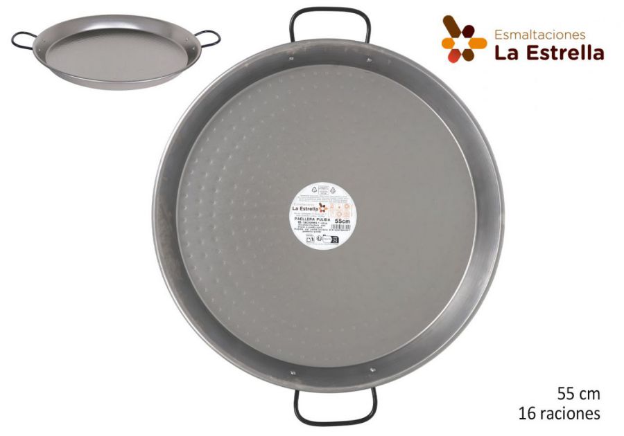 Panela De Paella Polida De 55 Cm 16 Porçies — referência 217800555