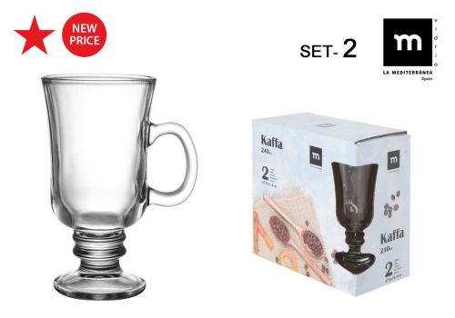 Y Set 2 Copas Irish 240cc Kaffa Md — vista 1