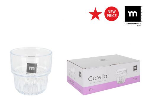 Y Set 6 Vasos 270ml Corella Md — vista 1