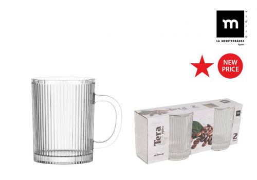 Conjunto De 2 Canecas De 150ml Tera — referência 111901022J