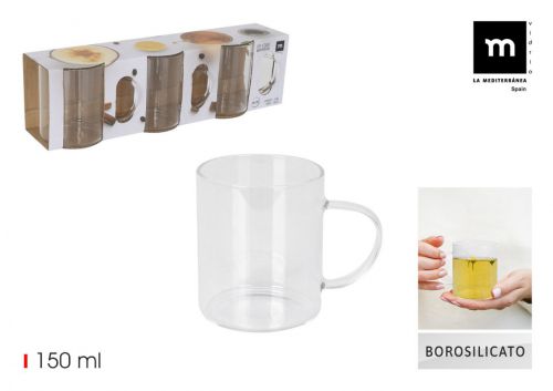 Conjunto3 Copos De Borosilicato La Mediterranea — referência BY03030478388