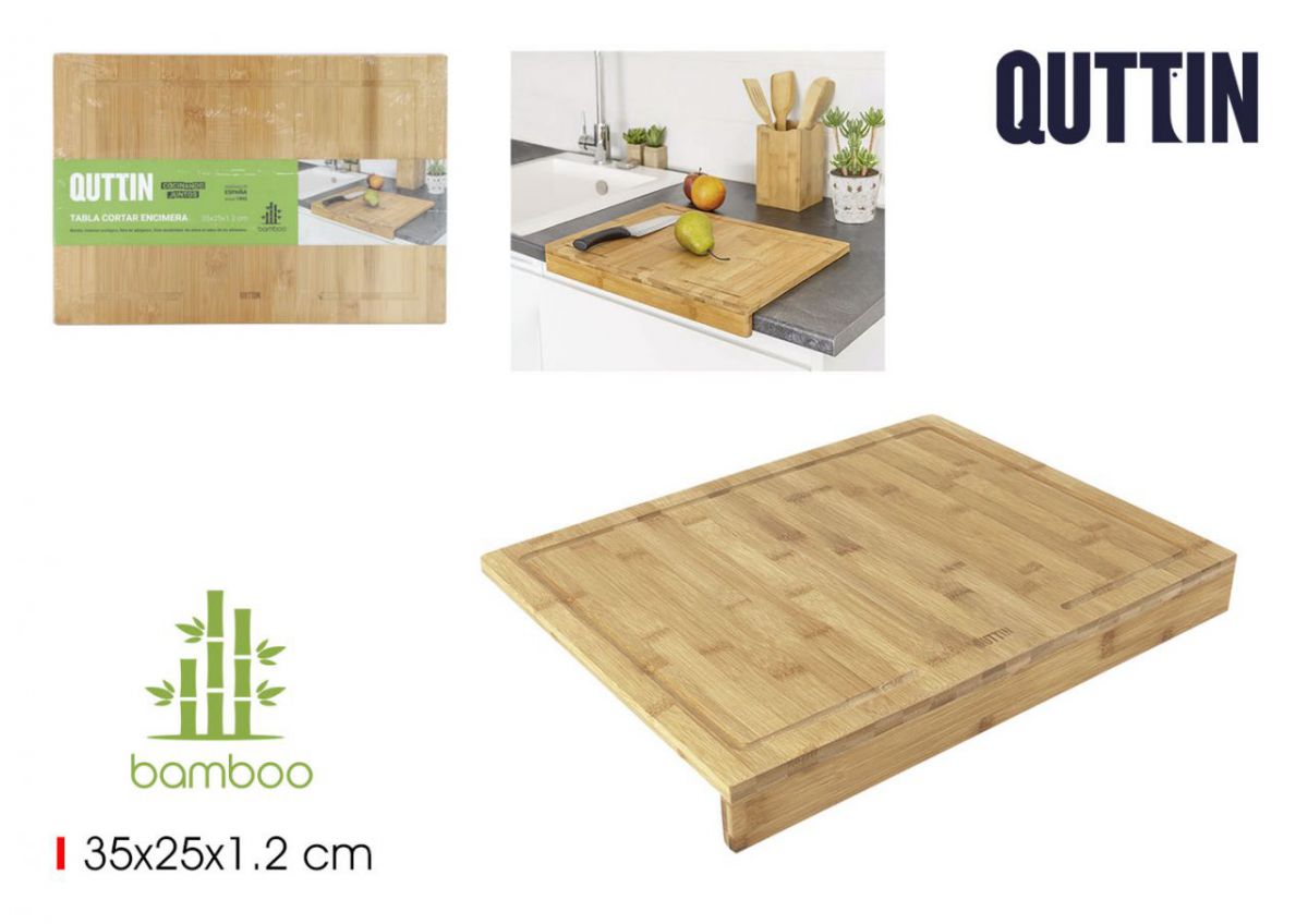 Placa De Corte Bambu Quttin — referência BQ01018678567