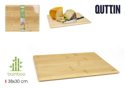Tabua De Cortar E Servir Em Bambu Quttin