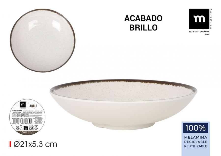 Salada Bol De Melamina La Mediterranea — referência BY07032379164