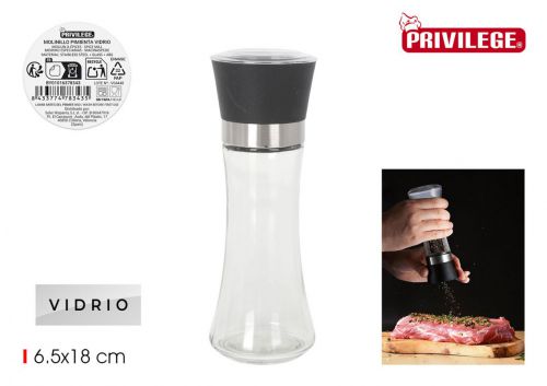 Moinho De Pimenta Em Vidro Privilege — referência BY01016378343