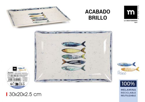 Bandeja De Melamina La Mediterranea — referência BY07032379155