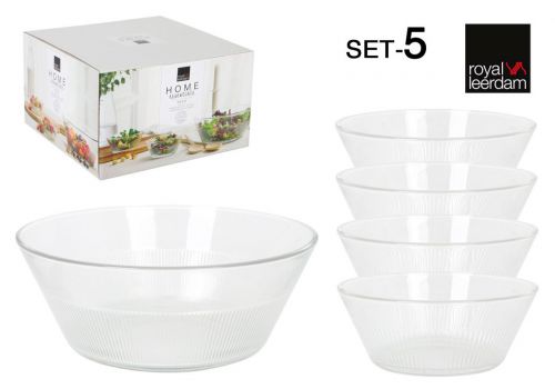 Prj Set 5 Pcs Ensaladera + 4 Bowl Rayo — referência 762833867